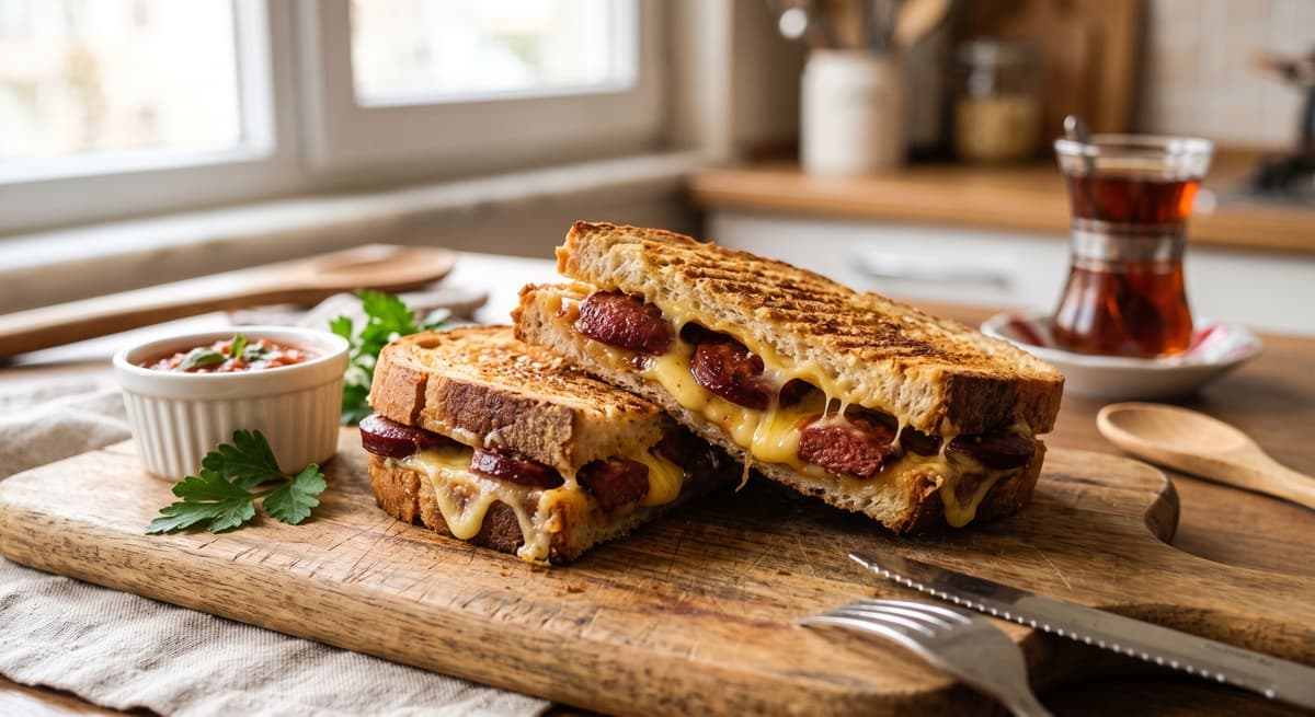 Sucuklu tost